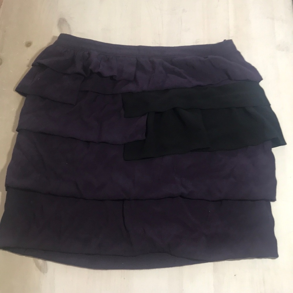 Purple and Black layered skirt